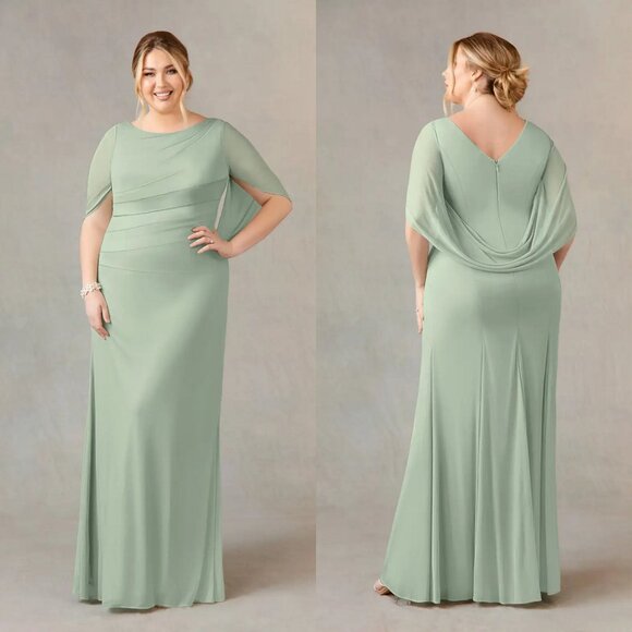 Azazie Dresses & Skirts - Azazie Belladonna Gown Dress in Dusty Sage